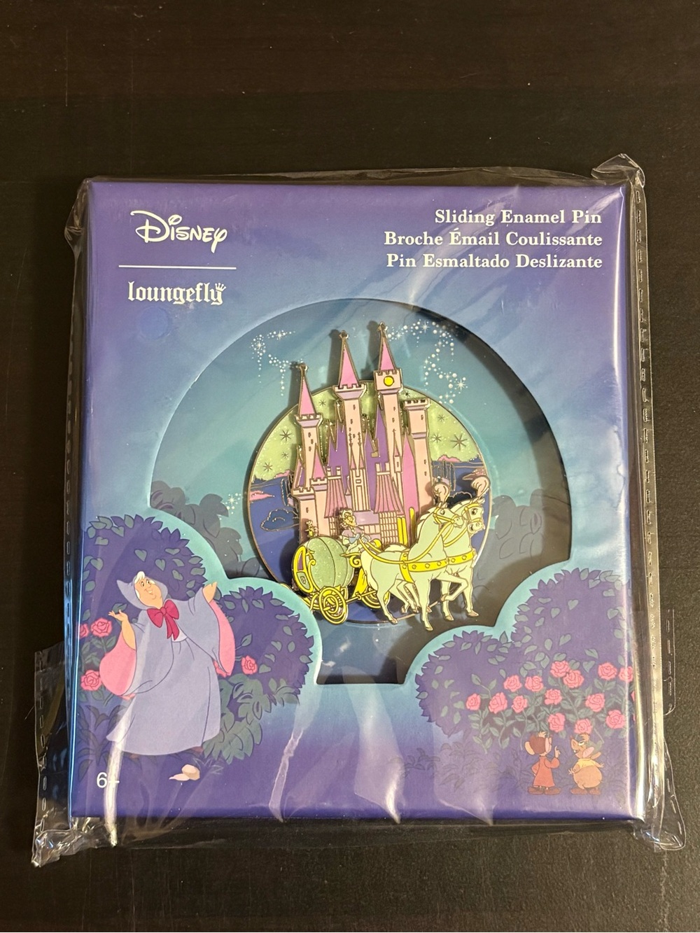 Loungefly Disney Limited Edition of 1000 Cinderella Castle Sliding Collector Pin